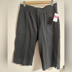 Fresh Produce Black Linen Shorts